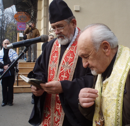 Księża z Drohobycz, o. Miroslaw i o.Mikołaj  