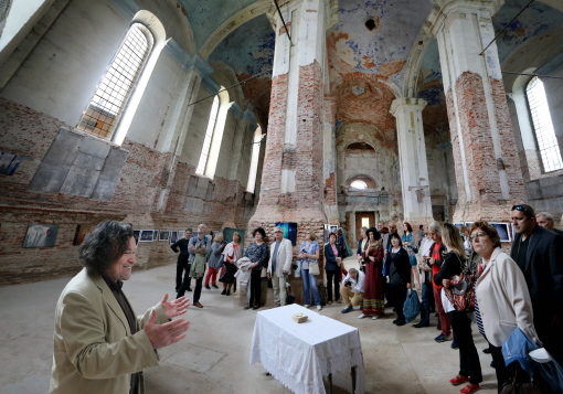 Drohobycz 2016 Festiwal. Widelski - wystawa. Synagoga